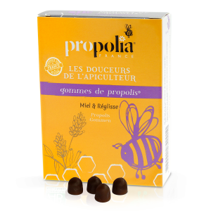 Gommes de propolis au miel & réglisse