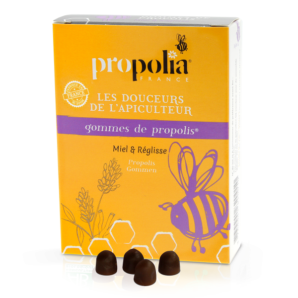 gommes de propolis au miel & réglisse